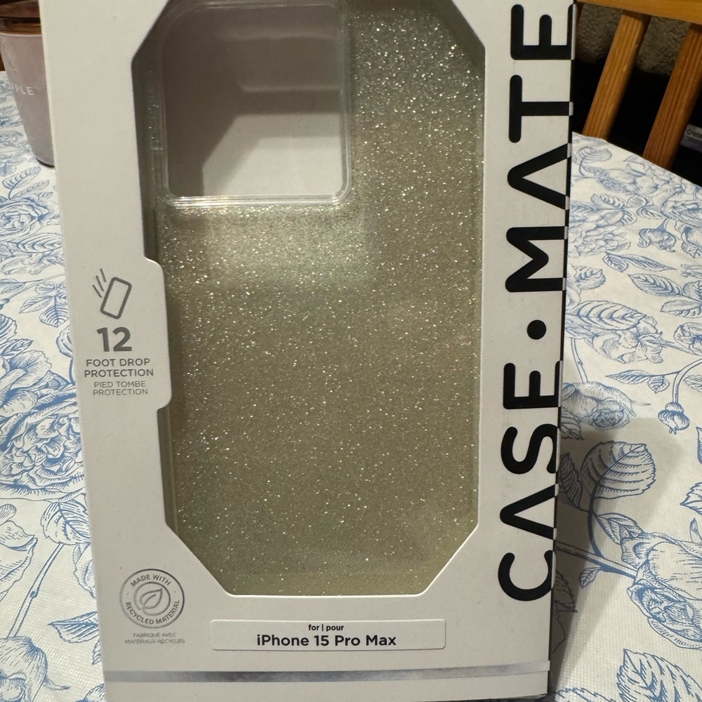 Case-Mate iPhone 15 Pro Max Glitter Case -Gold Brand new in box